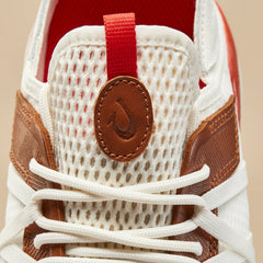 Mio Lī Men's Athletic Shoes - Bright White / Red Lava
