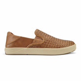 Lae‘ahi Lauhala Men's Leather Slip-On Sneakers - Fox