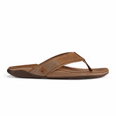 Tuahine Men's Waterproof Leather Beach Sandals - Toffee