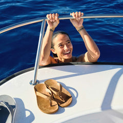 Southshore Waterproof Leather Sandals - Toffee