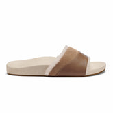 Hō‘ala Slide Slide Slipper Sandals - Tan / Puka