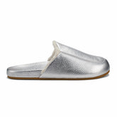 Kōnea Leather Slipper Mules - Silver