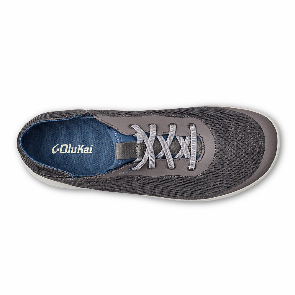 Moku Pae Men's Boat Shoes - Pavement / Vintage Blue