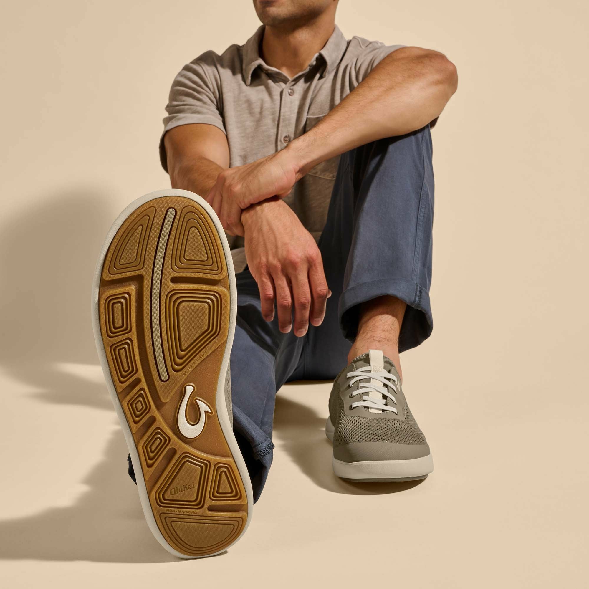 Moku Pae Men's Boat Shoes - Clay / Tapa