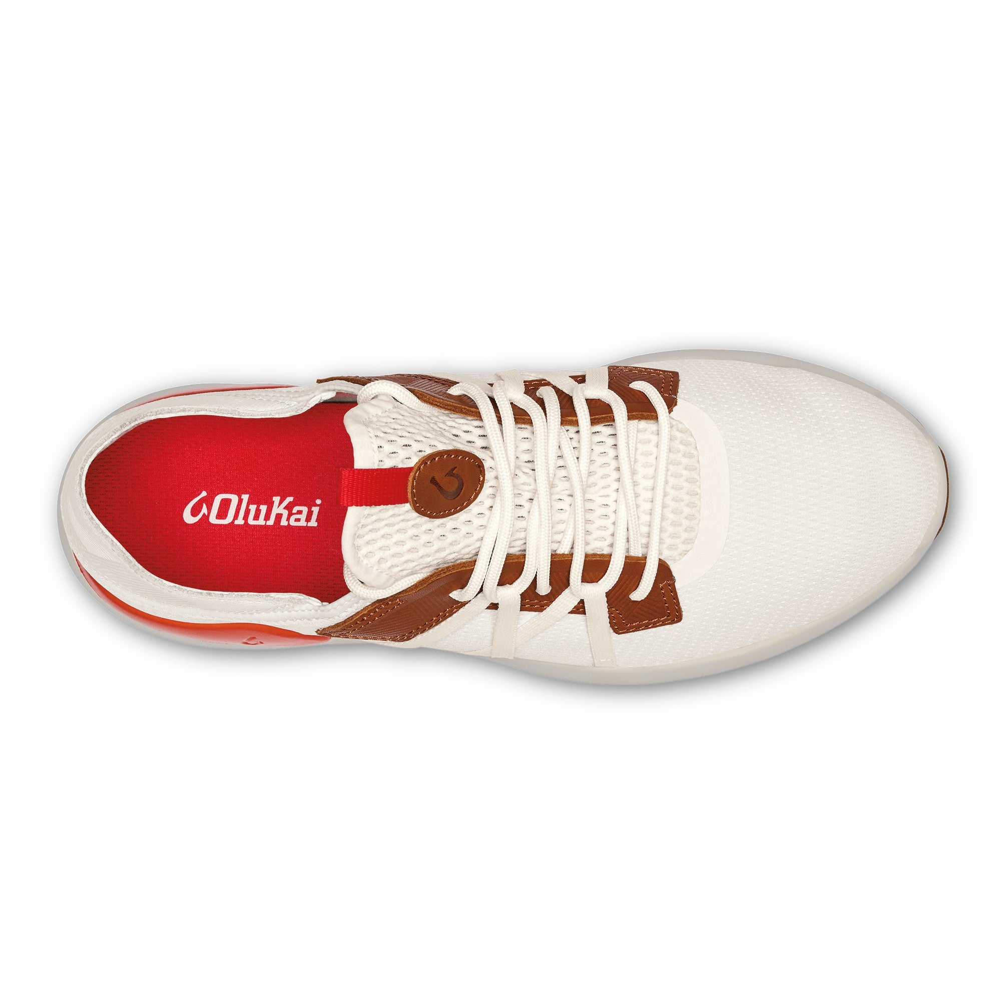 Mio Lī Men's Athletic Shoes - Bright White / Red Lava