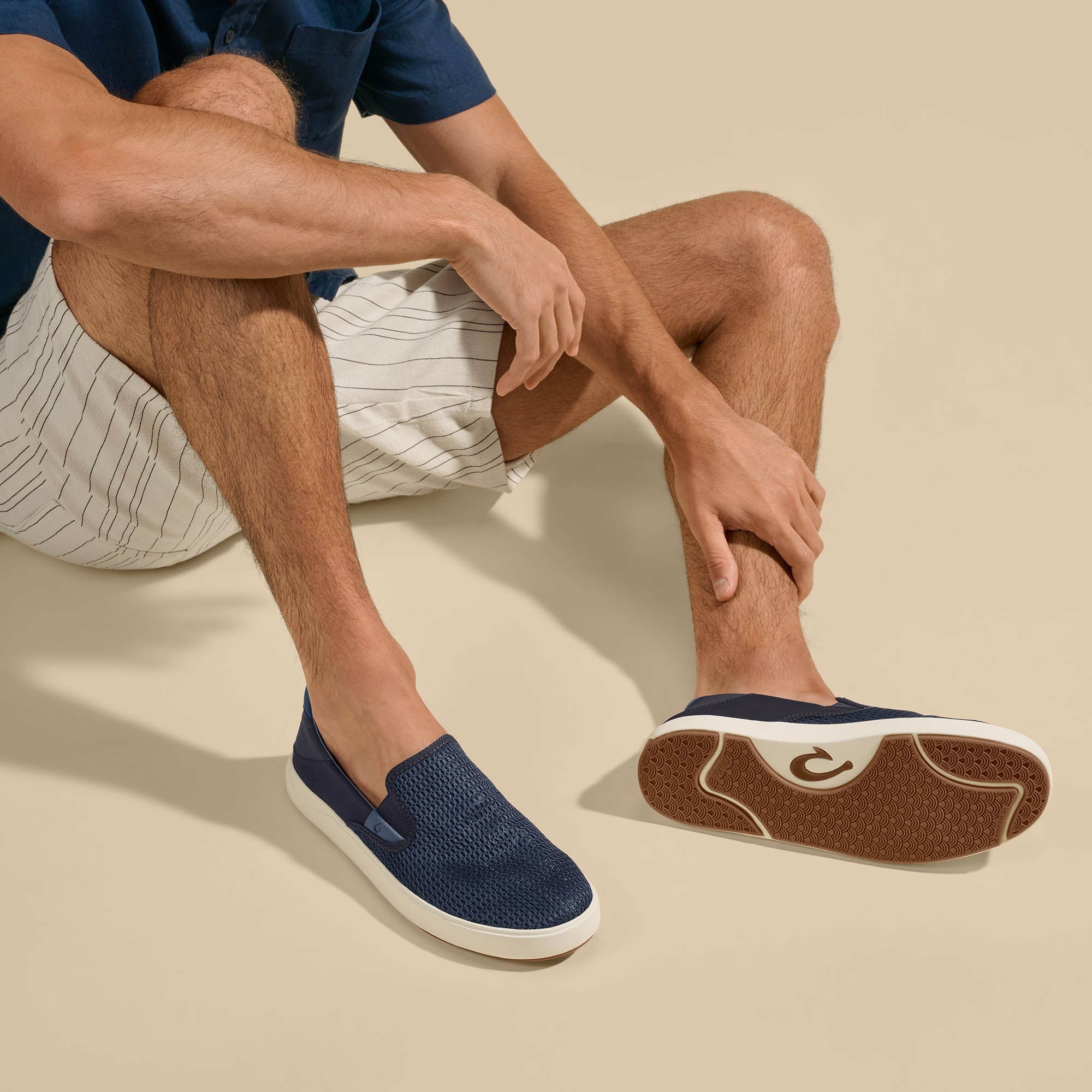 Lae‘ahi Men's Slip-On Sneakers - Blue Depth