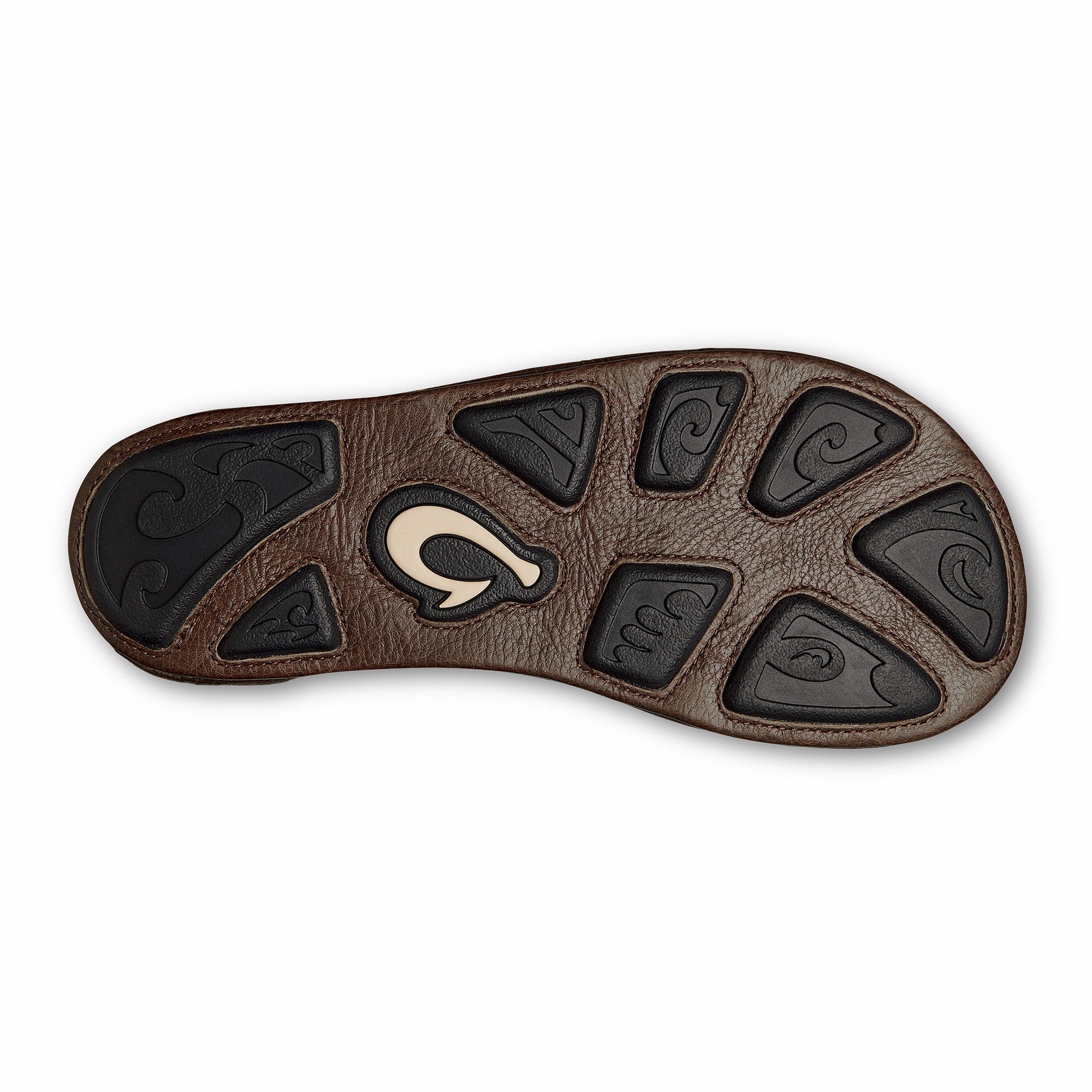 Hiapo - Rum / Dark Wood Leather Beach Sandals