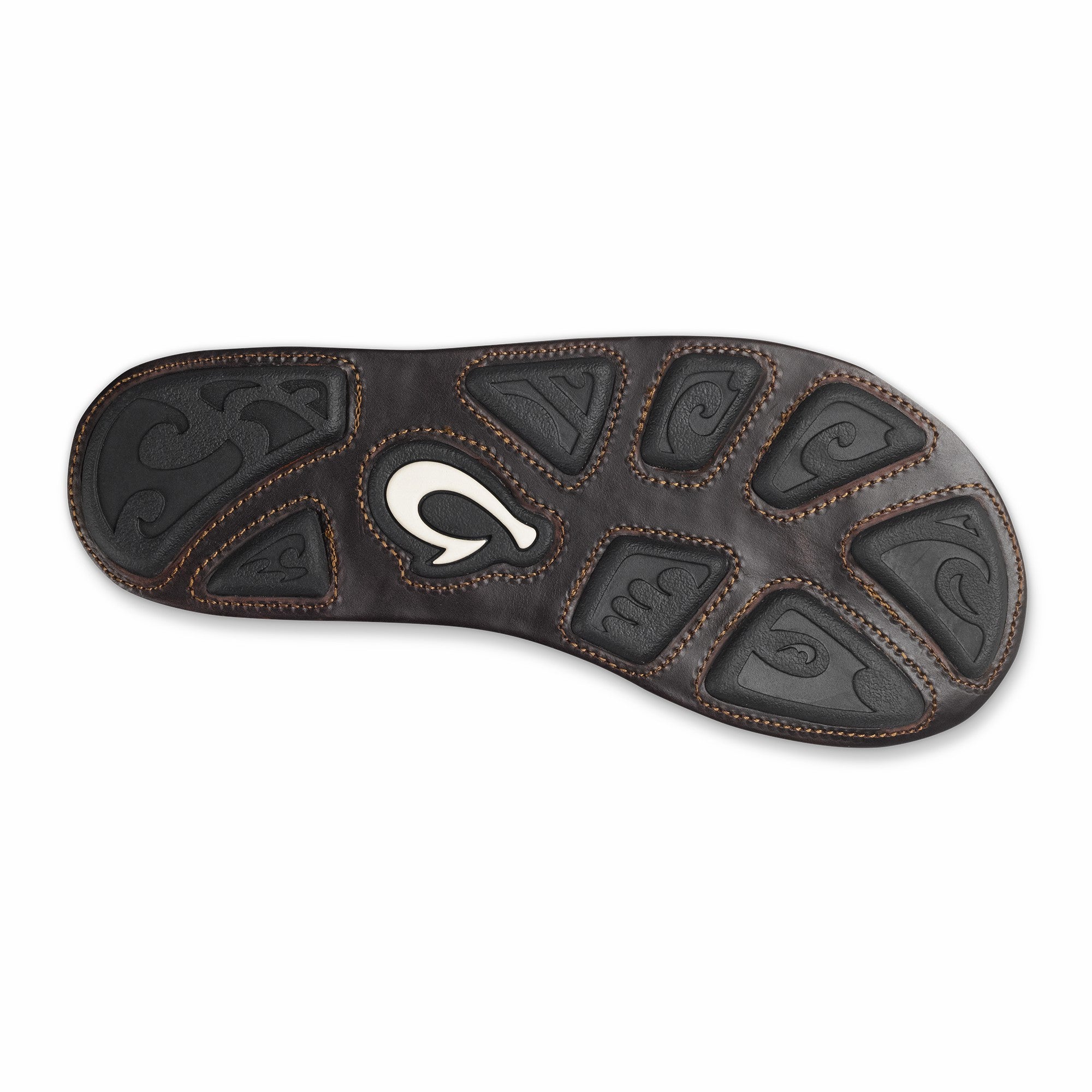 Mea Ola Men's Leather Sandals - Tan / Dark Java