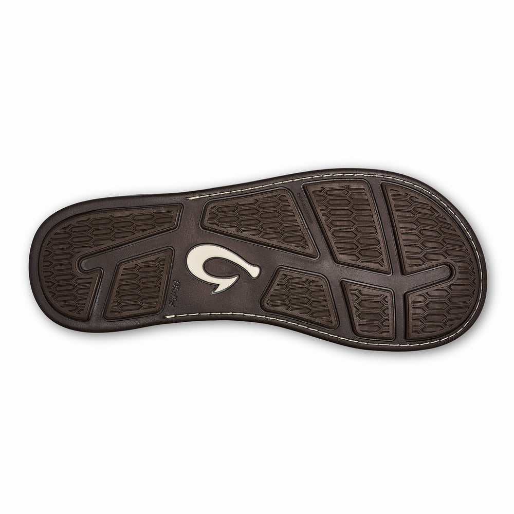 Tuahine Men's Waterproof Leather Beach Sandals - Hunter