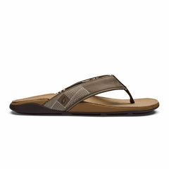 Tuahine Men's Waterproof Leather Beach Sandals - Hunter