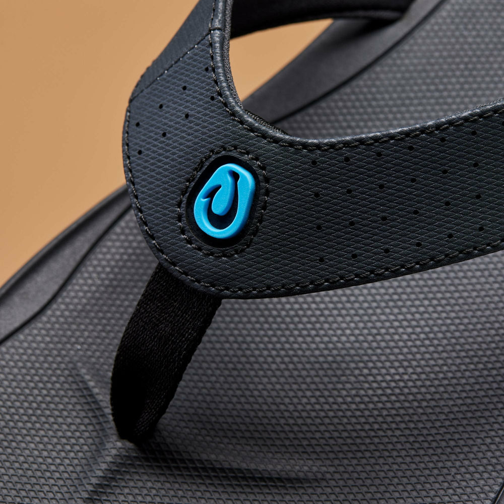Ki‘i Water Ready Beach Sandals - Lava Rock / Bold Blue