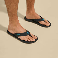 Ki‘i Water Ready Beach Sandals - Lava Rock / Bold Blue