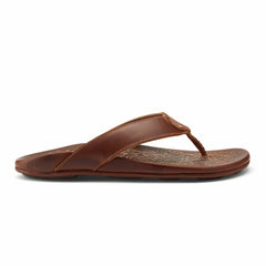 Mekila Men's Full-Grain Leather Beach Sandals - Natural