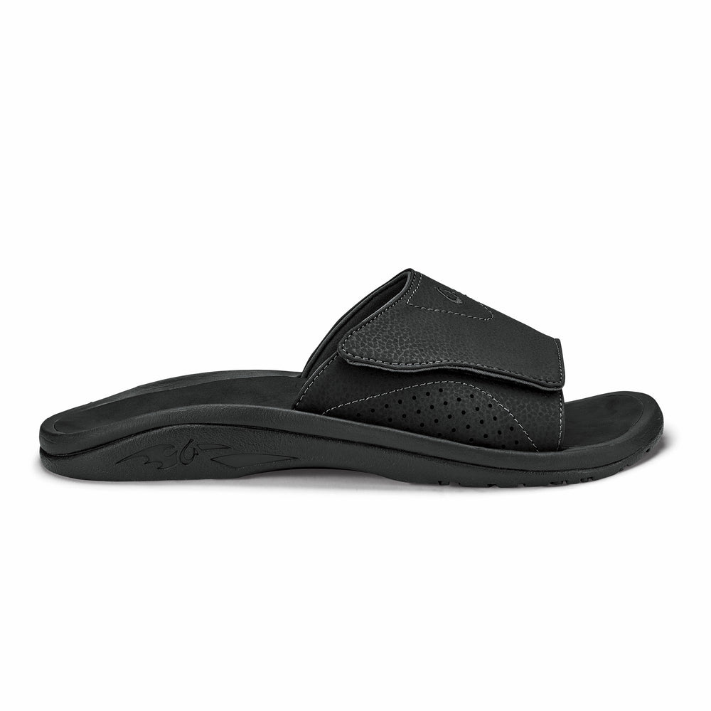 Nalu Slide Men's Beach Slide Sandals - Black