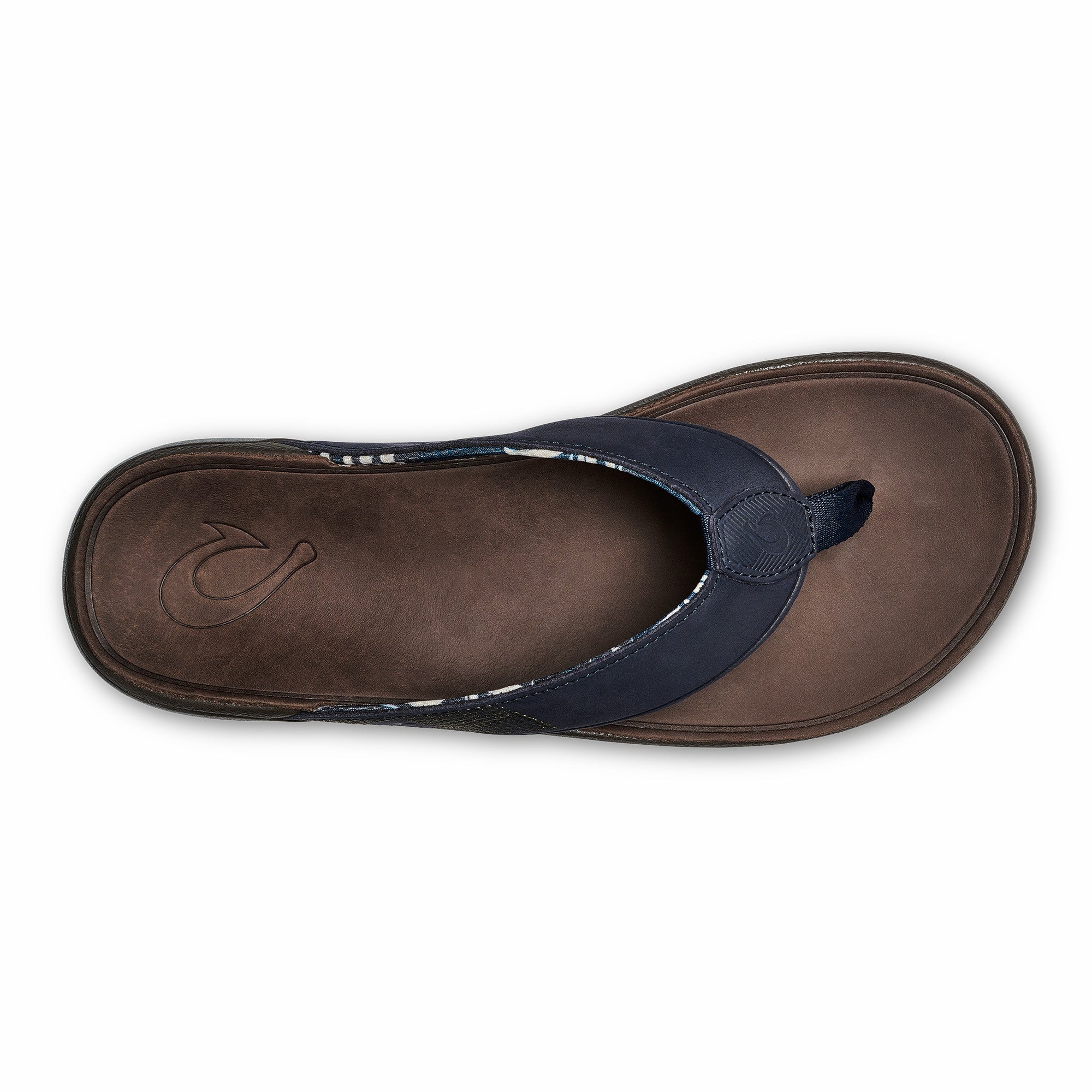 Tuahine Men's Waterproof Leather Beach Sandals - Trench Blue