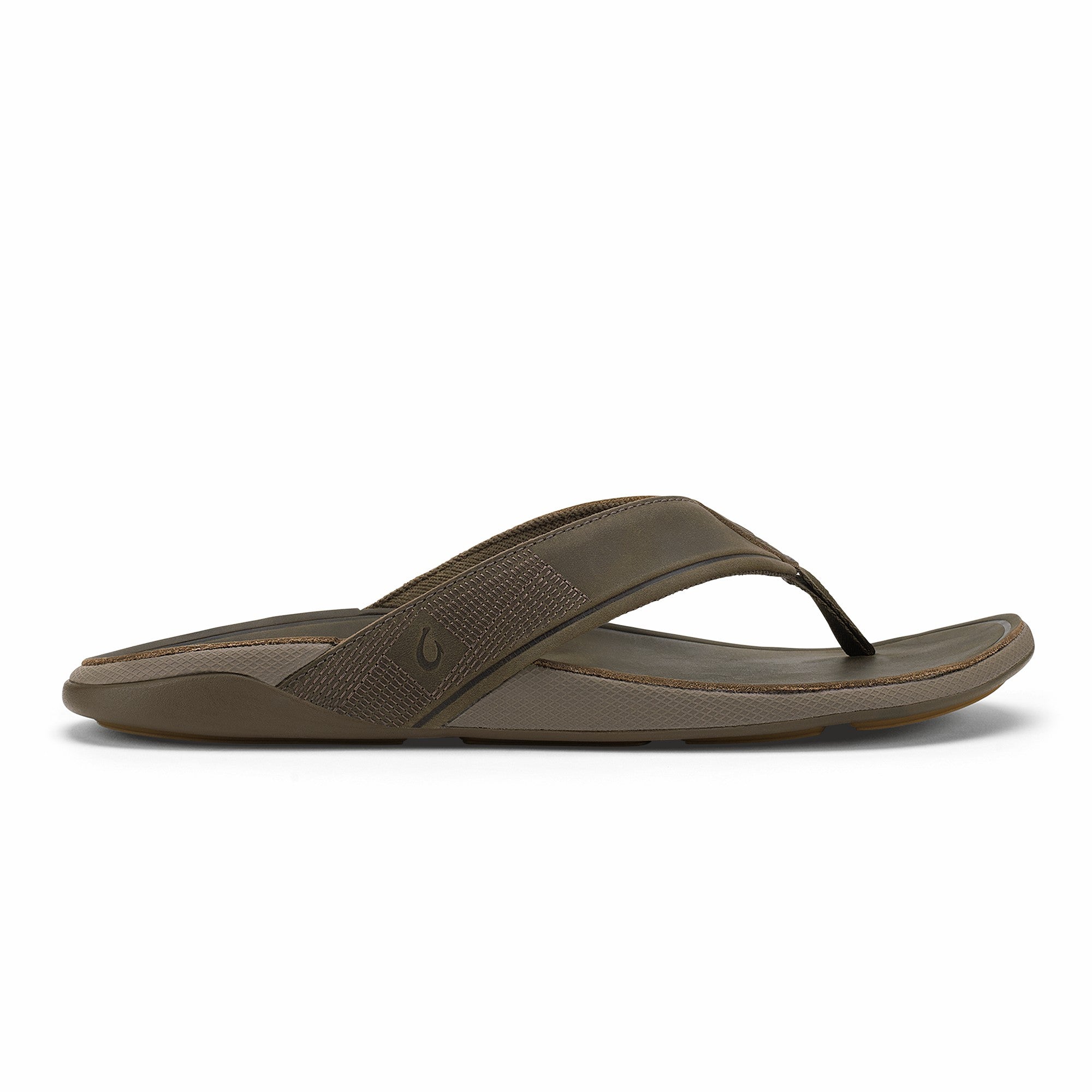Tuahine Men's Waterproof Leather Beach Sandals - Canteen