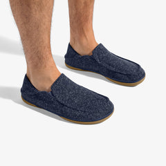 Moloā Hulu Wool Slippers - Trench Blue