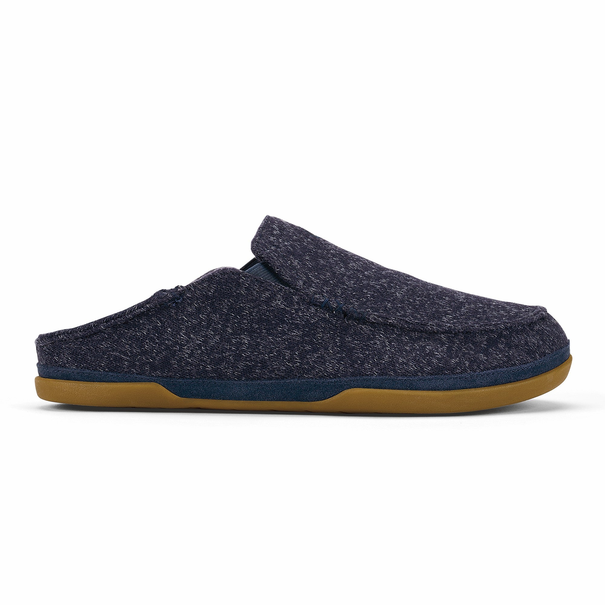 Moloā Hulu Wool Slippers - Trench Blue