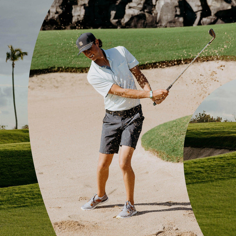 Manele Breathable Golf Shoes - Poi / Charcoal