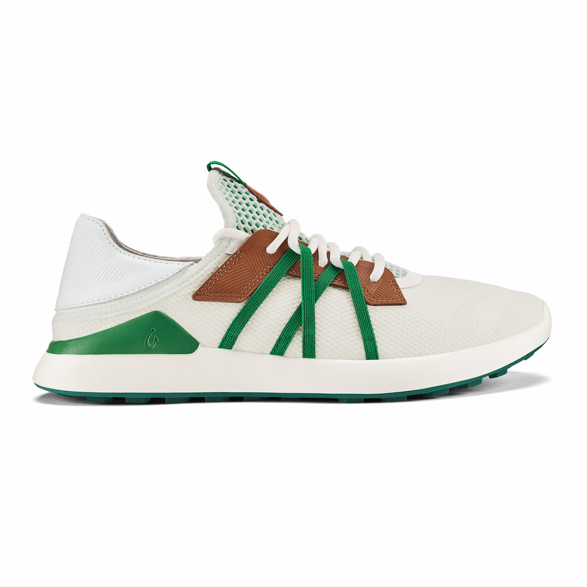 Manele Breathable Golf Shoes - White / Bamboo