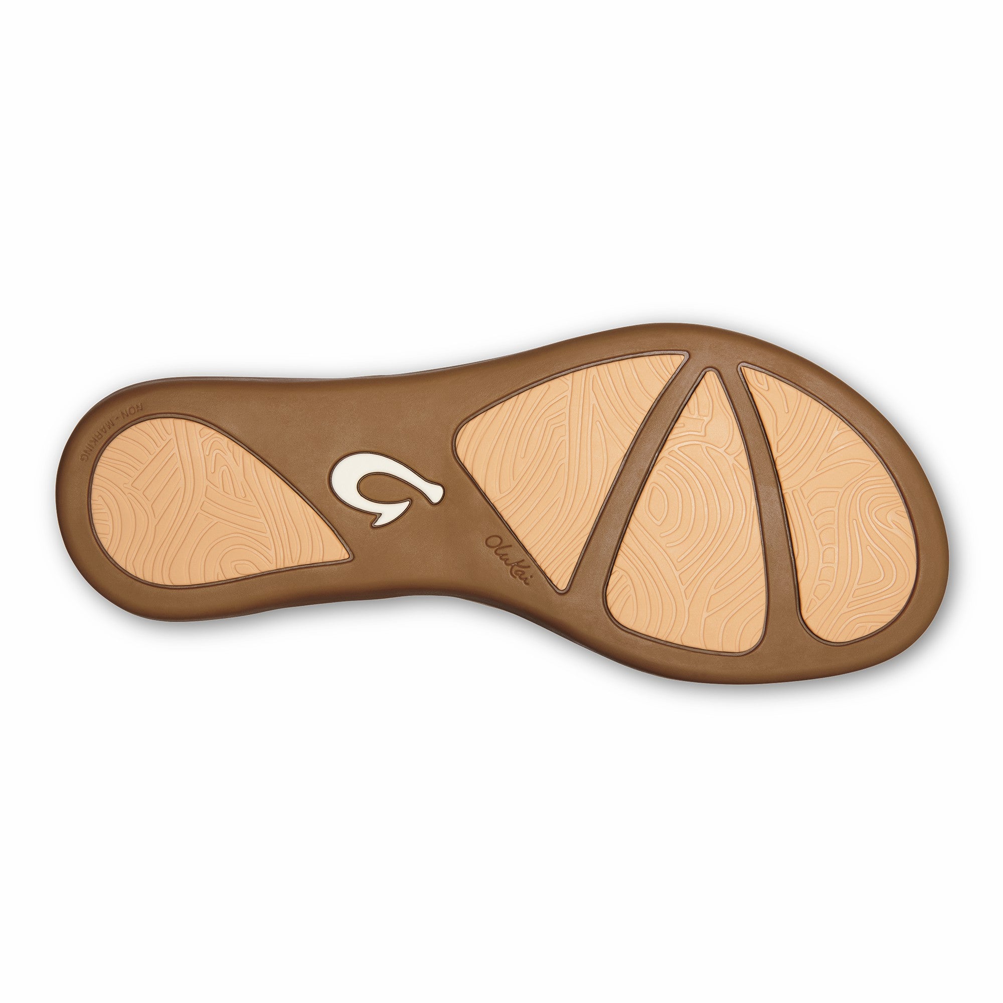 Honu Leather Sandals - Bright White / Golden Sand