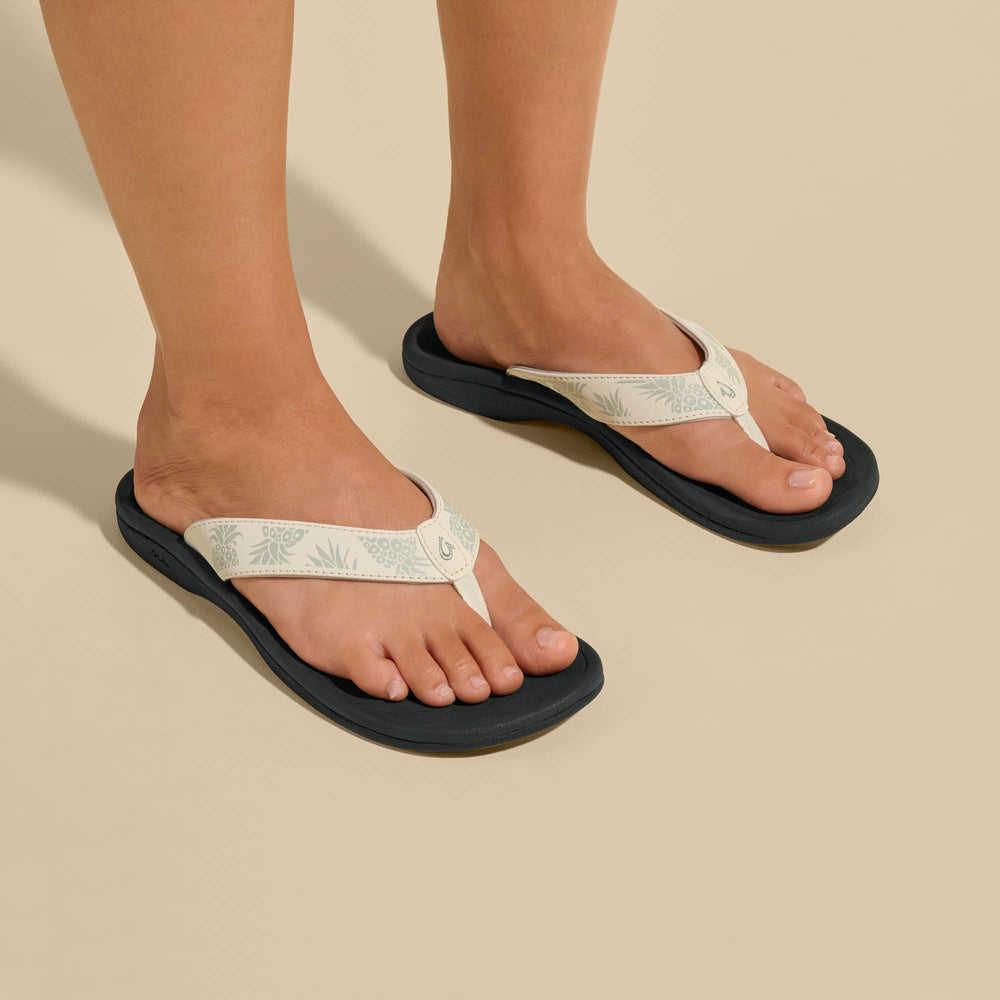 ‘Ohana Women's Beach Sandals - Bright White / Hua