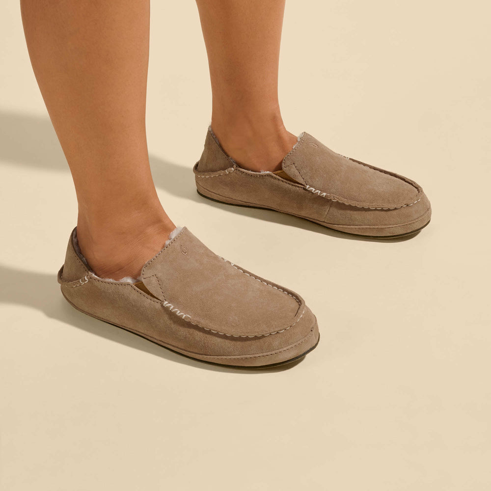 Nohea Women's Leather Slippers - Tan